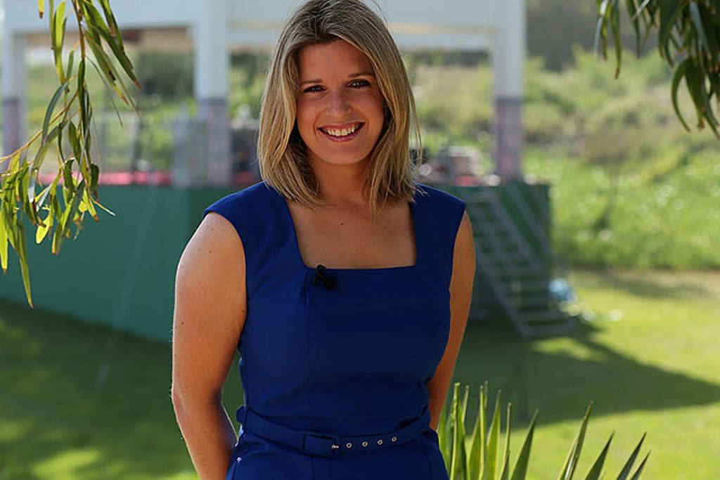 Sky Sports Golf presenter Sarah Stirk